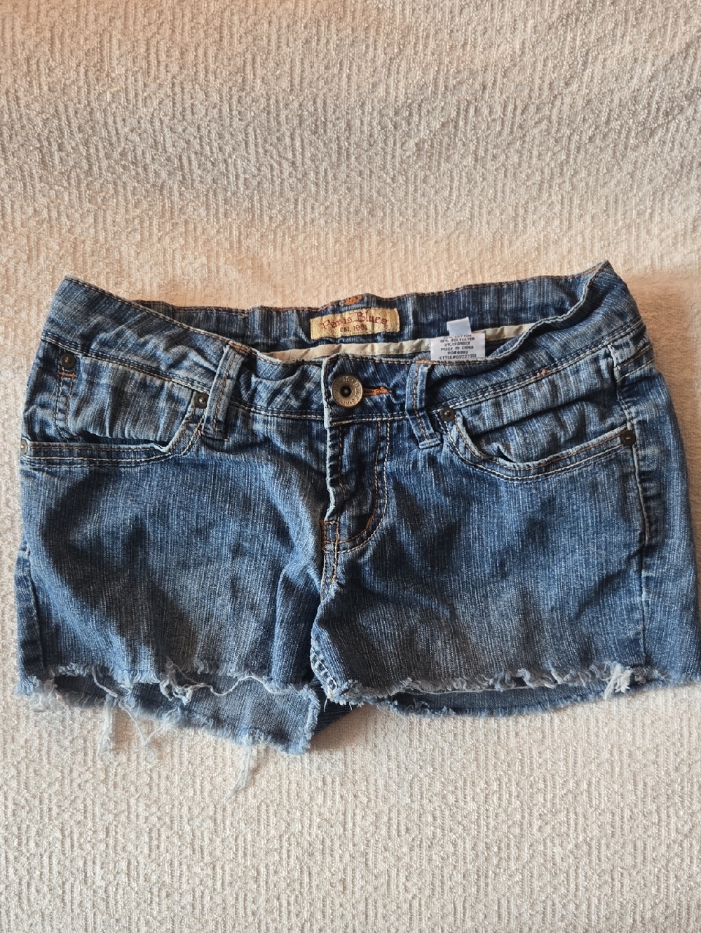 Denim Cutoff Shorts - Blue